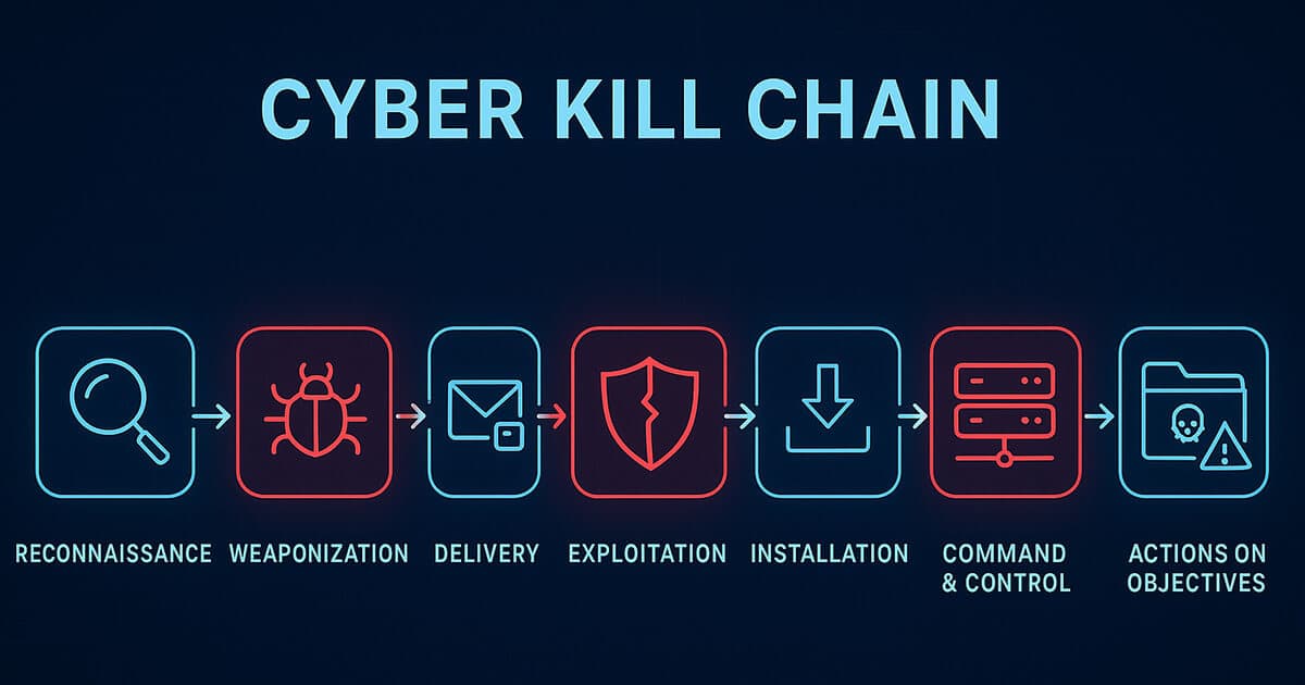 Diagram of the Cyber Kill Chain framework