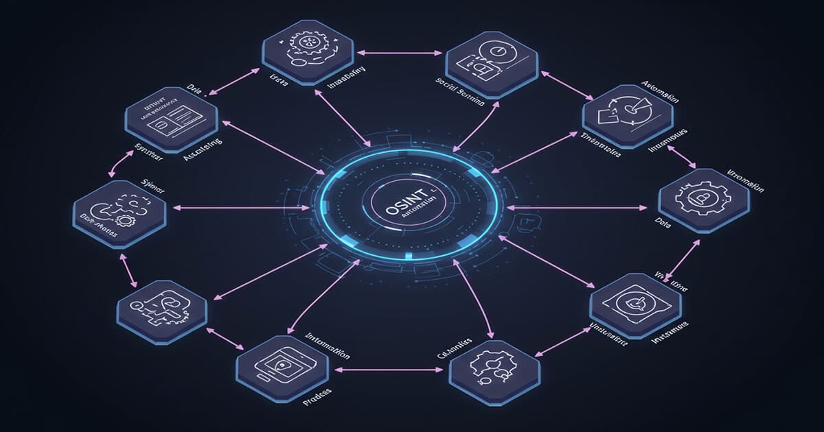 Abstract visualization of automated data connections