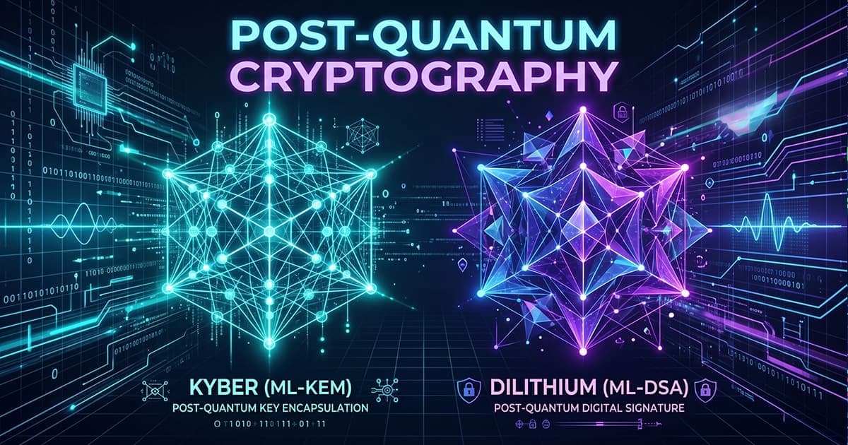 The NIST post-quantum standards and their former competition names: Kyber is ML-KEM, Dilithium is ML-DSA, SPHINCS+ is SLH-DSA